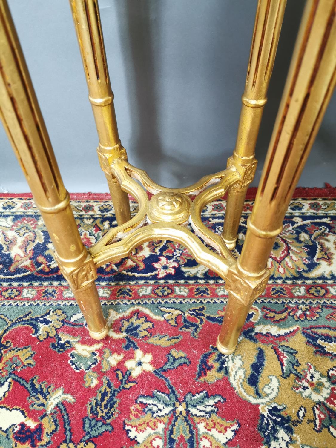 Carved giltwood lamp table - Image 3 of 3