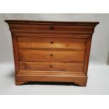 Late 19th. C. cherrywood chest.