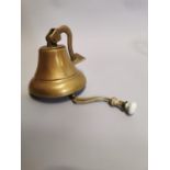 Brass wall mounted bell