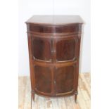 Edwardian inlaid mahogany cabinet gramophone