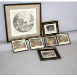 Collection of antique and other prints.