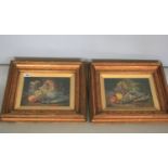 Charles Thomas Bale 1866 a pair of oil on canvas of Game in decorative gilt frame. 35W x 25H