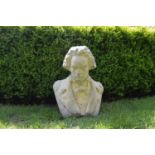 Stone bust of Beethoven .45W 46H