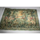 Tapestry depicting medieval scene 110W x 85H