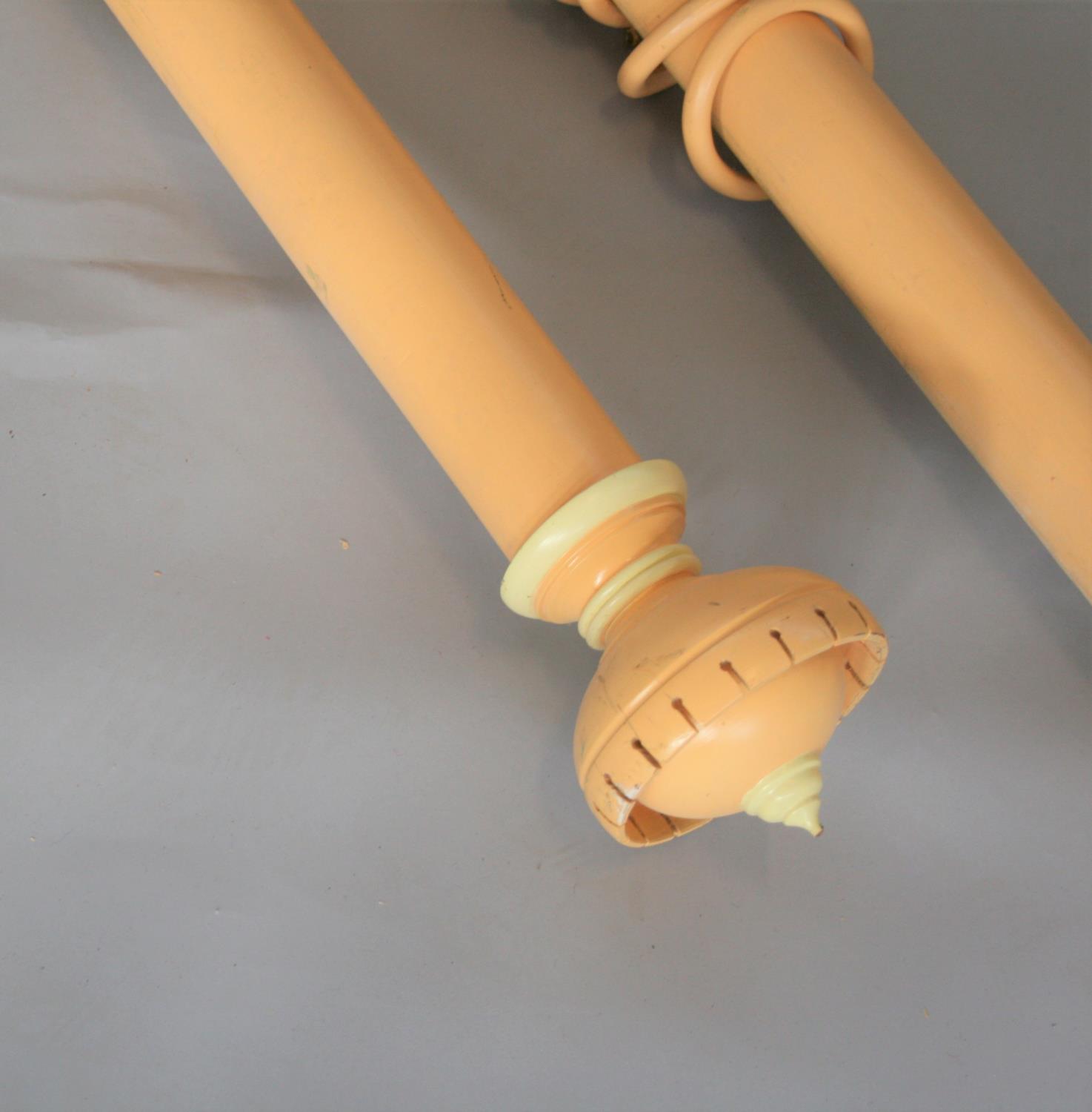 Two quality graduated curtain poles 300 cm - Image 2 of 3