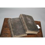 Two leather bound volumes Duke of Wellington memoir. 17W x 24H