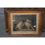 Victorian framed print - a chip off the old block. 72W x 59H.