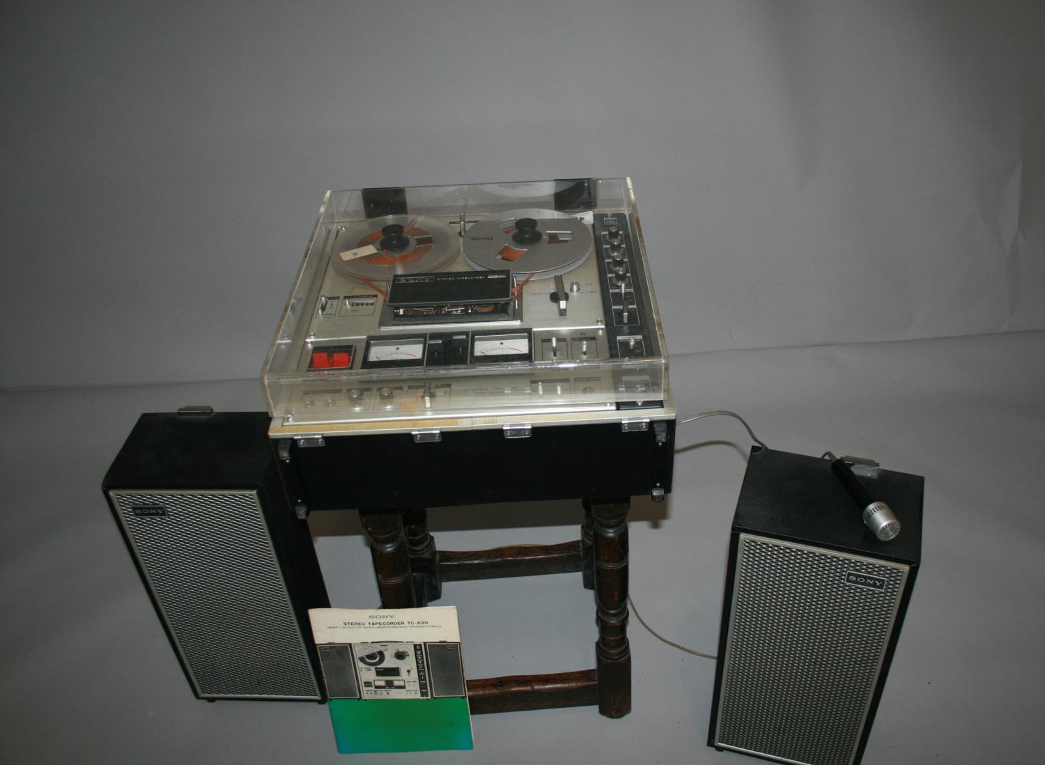 Sony stereo tape recorder TC - 630. 45W x 13H x 47D