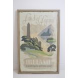 Land of legends 'Ireland is waiting to welcome you' advertising poster. 69W 105H