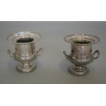 Pair of Edwardian silver plated champagne buckets. 25W x 25H