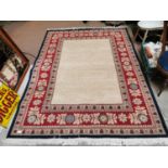 Decorative carpet square 168 cm W x 235 cm L