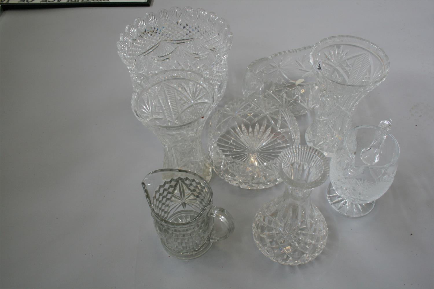 Fine selection of cut glass items. - Image 2 of 2