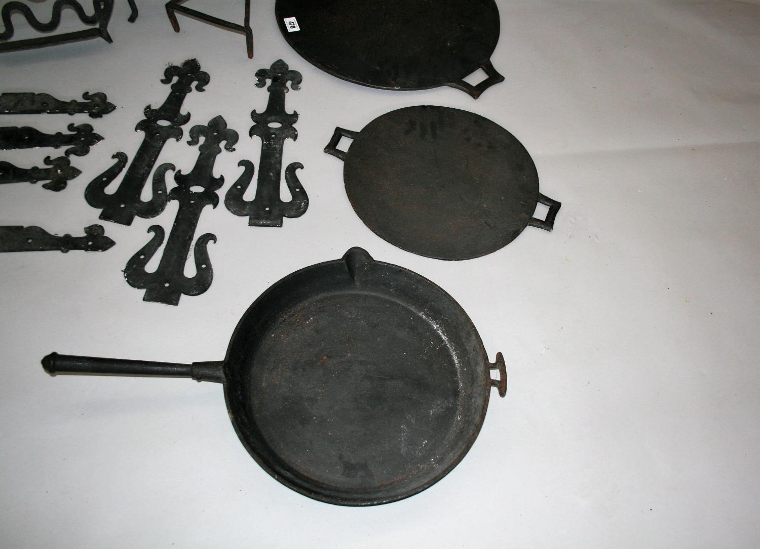 Collection of antique wrought iron and kitchen paraphernalia. - Image 2 of 4