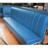 Matching / continuation very fine quality free standing leather upholstered seat (1 leather panel on