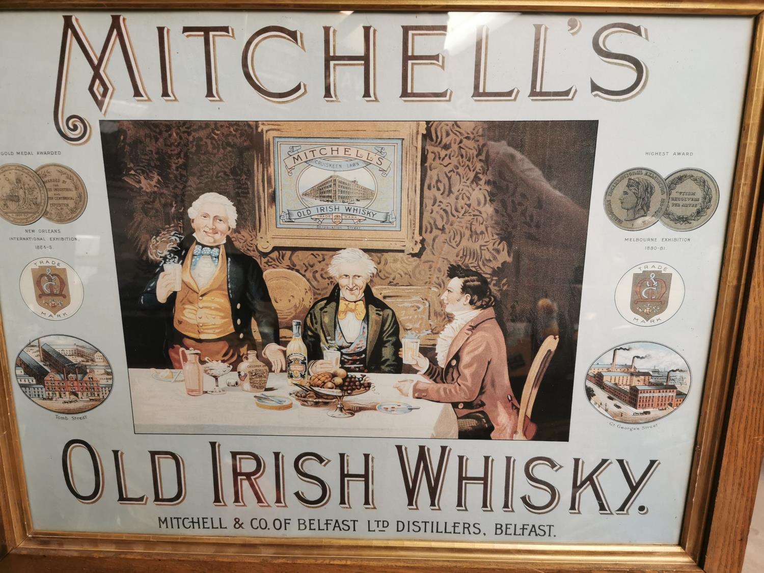 Mitchell's Old Irish Whiskey advertising print. - Image 2 of 2