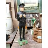 Plaster figure of American Policeman.