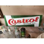 Castrol Motor Oil enamel advertising sign.