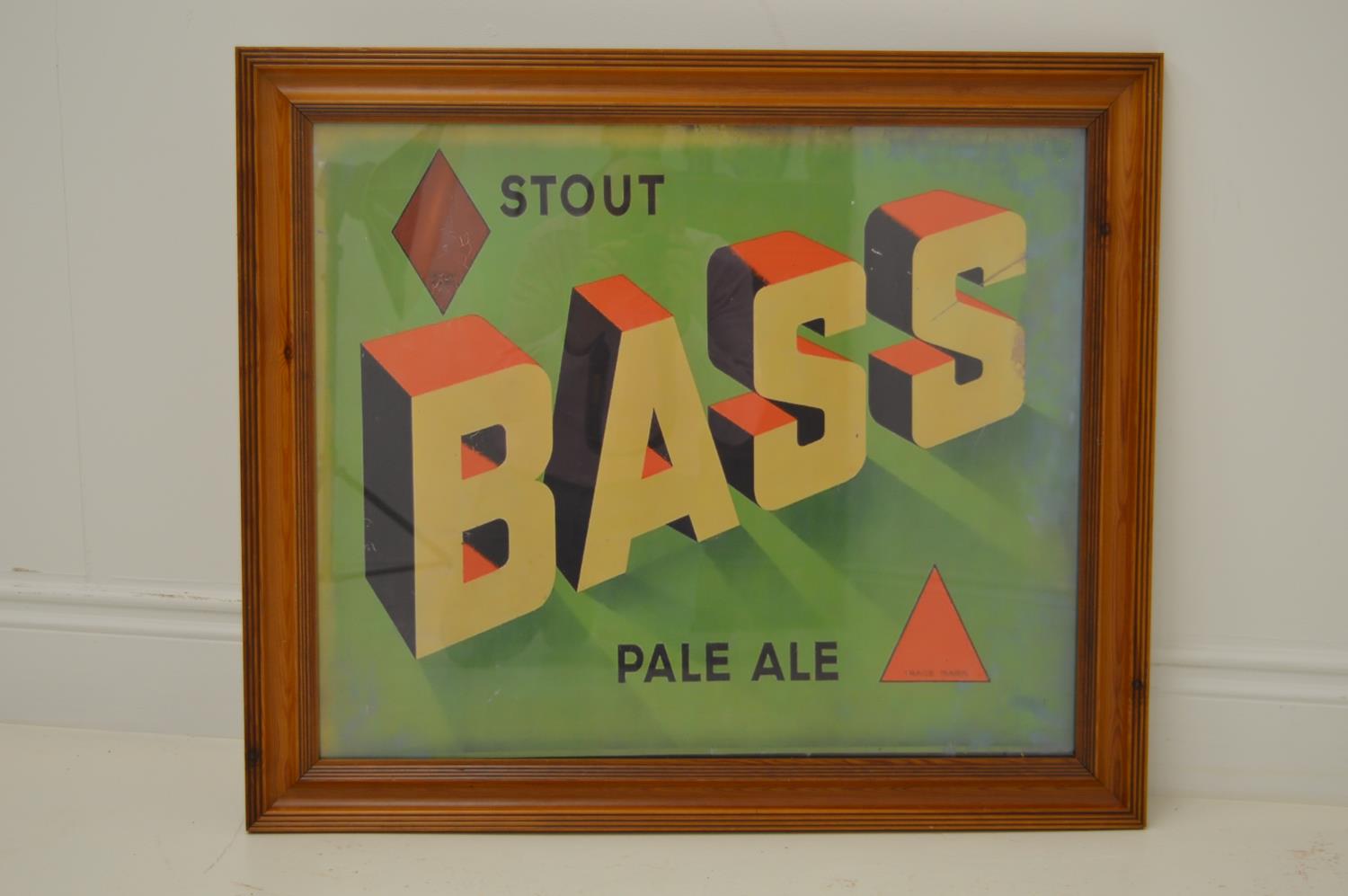 Stout Bass Pale Ale advertising print.