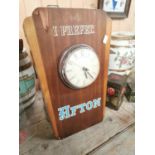 I Prefer Afton wooden advertising clock.