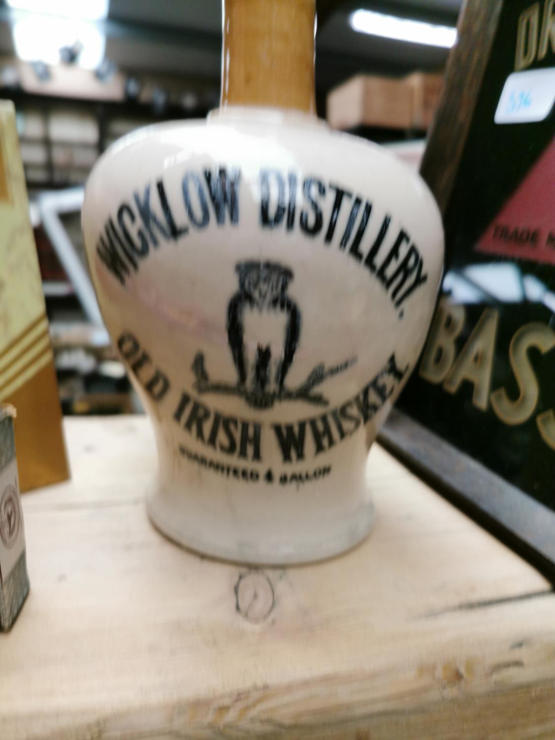 Wicklow Distillery Old Irish Whiskey flagon.