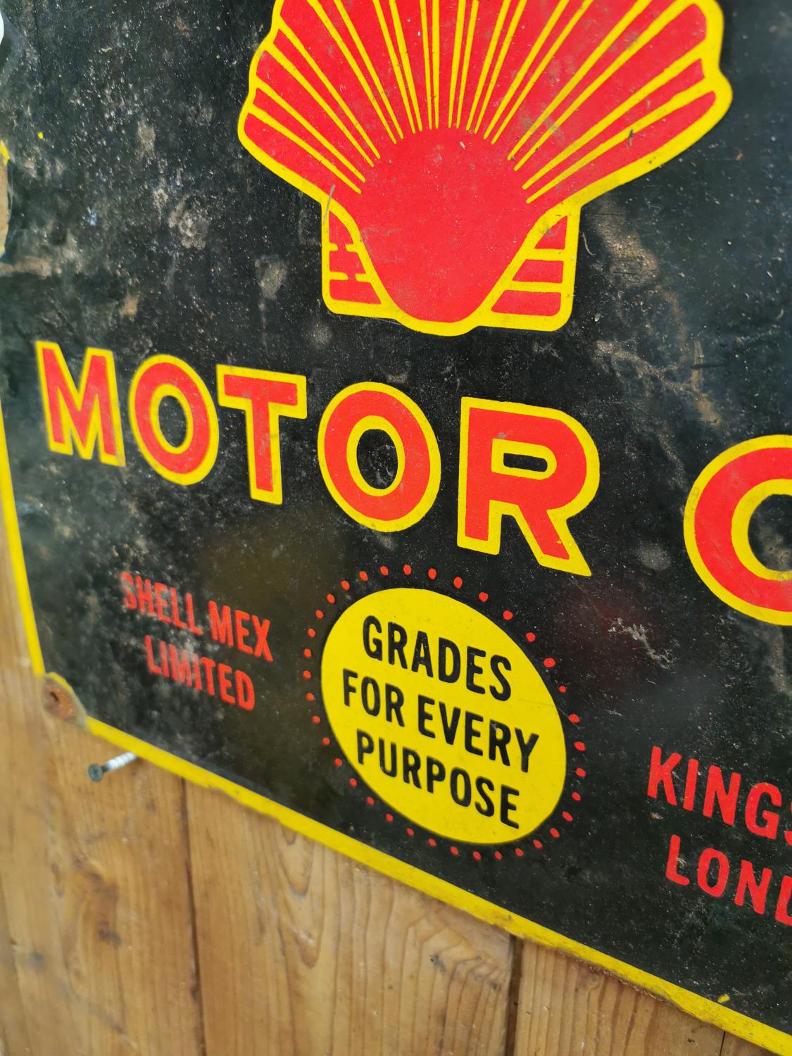 Shell Motor oil enamel advertising sign. - Image 2 of 2