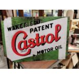 Wakefield Castrol Oil advertising sign.