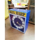 Harp Keg Perspex advertising clock.