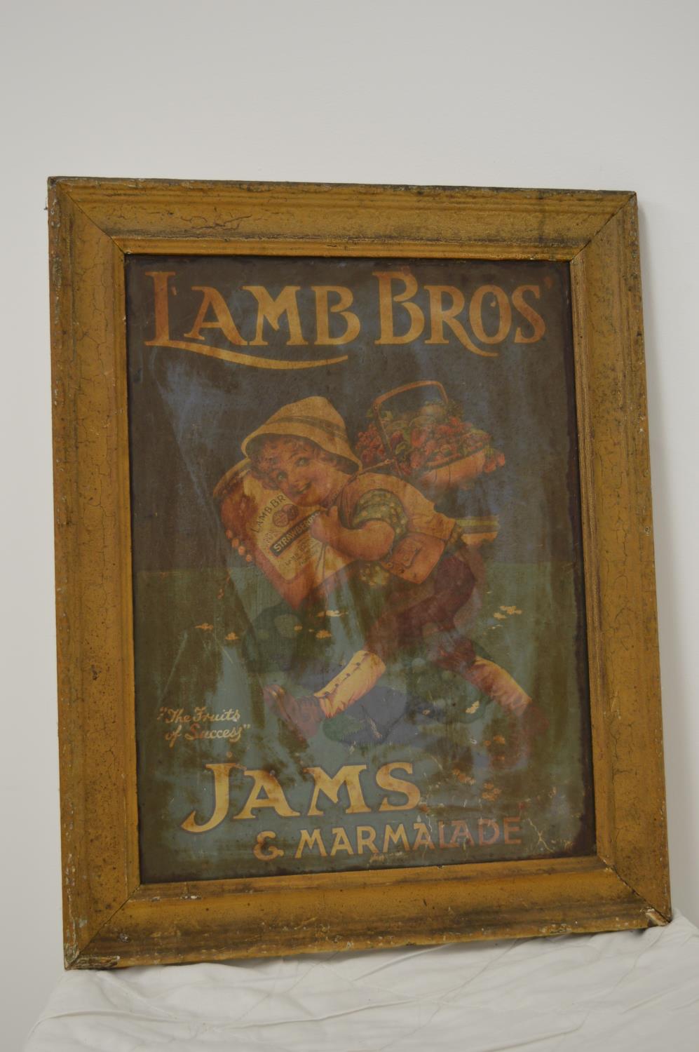 Lamb Bros' Jams and Marmalade advertising print.
