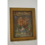 Lamb Bros' Jams and Marmalade advertising print.