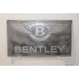 Bentley aluminium advertising sign.
