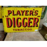 Players Digger Tobacco advertising sign.