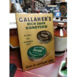 Gallaher's tin plate advertising sign.