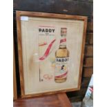Paddy Old Irish Whiskey advertising print.