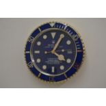 Rolex advertising wall clock.