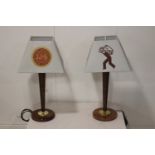 Pair of Jameson Whisky advertising table lamps.