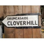 Cloverhill double sided road sign.