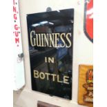 Guinness in Bottle slate advertising sign.