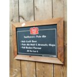 Smithwick's Pale Ale menu board.