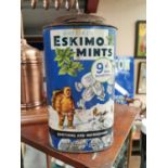 Eskimo Mints advertising sweet tin.