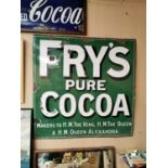 Fry's Pure Cocoa advertising sign.