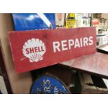 Shelly Repairs alloy advertising sign.