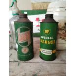 Two 1950s advertising tins.