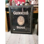 Guinness Stout enamel advertising sign.