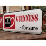 Guinness For Sure advertising sign.