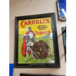 Carroll's Dundalk advertising showcard.