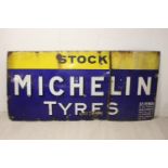 Michelin Tyres enamel advertising sign.