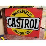Wakefield Castrol Motor Oil advertising sign.