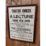 Tractor Owners film advertising poster.