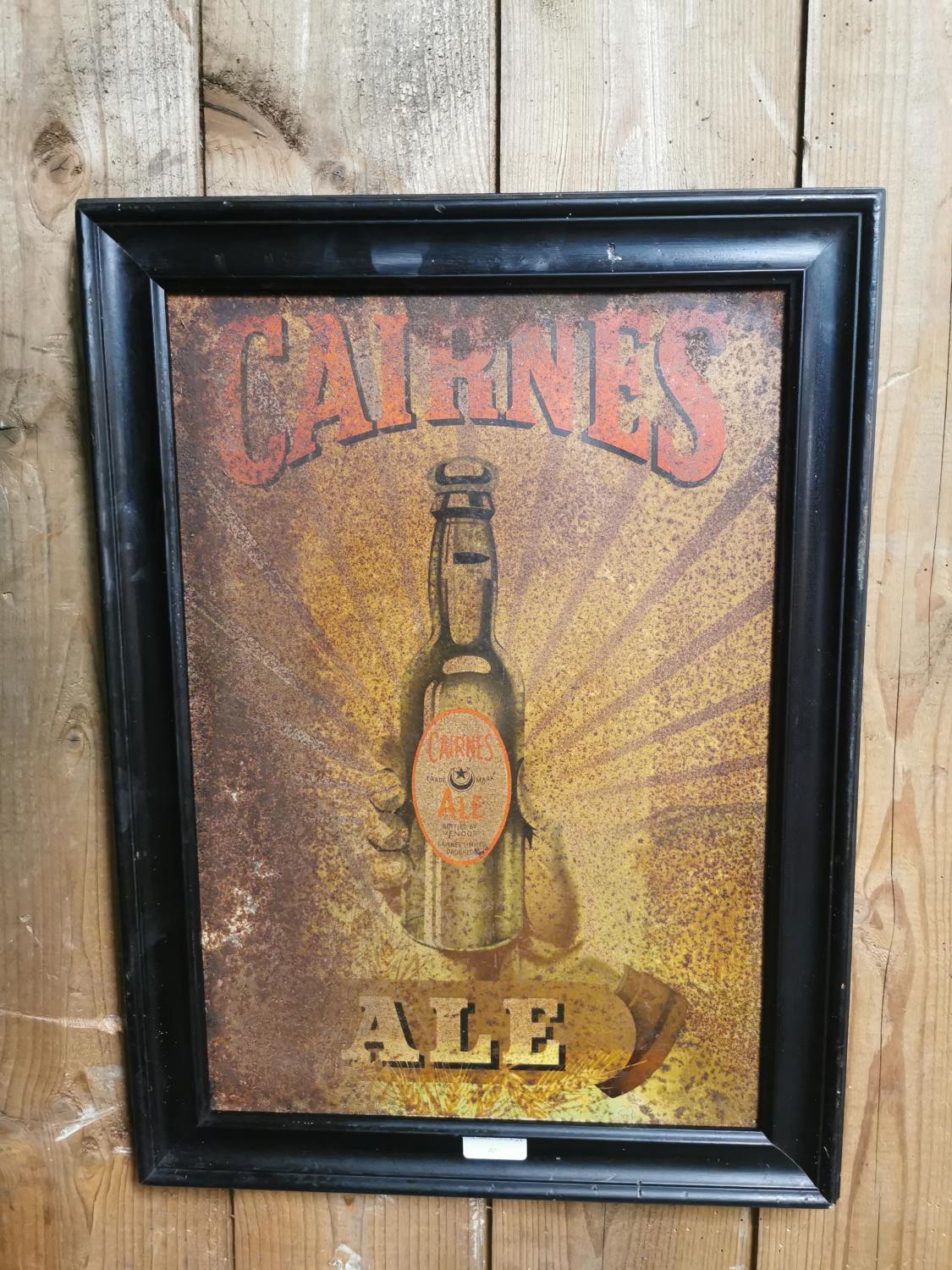 Cairnes Ale Drogheda advertising sign.