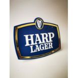 Harp Lager Perspex advertising shelf sign.